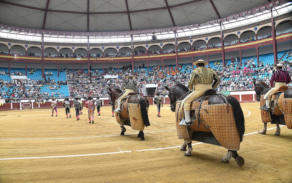 corrida bulls, paseillo, spanish